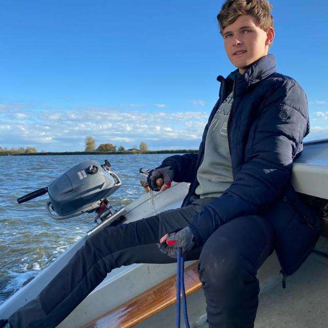 Senne Visser sailing